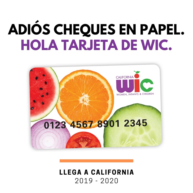¡Ya está aquí! La tarjeta de WIC de California