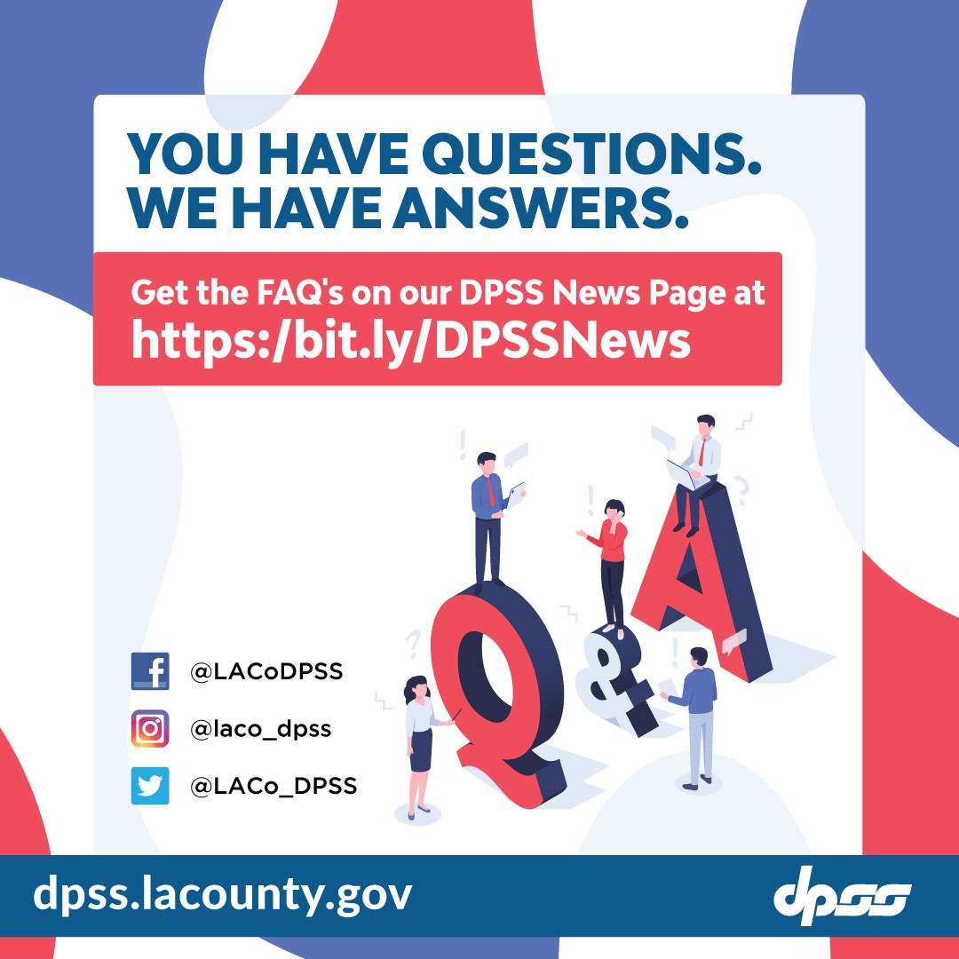 Departamento de Servicios Sociales Públicos preguntas frecuentes durante la pandemia del coronavirus