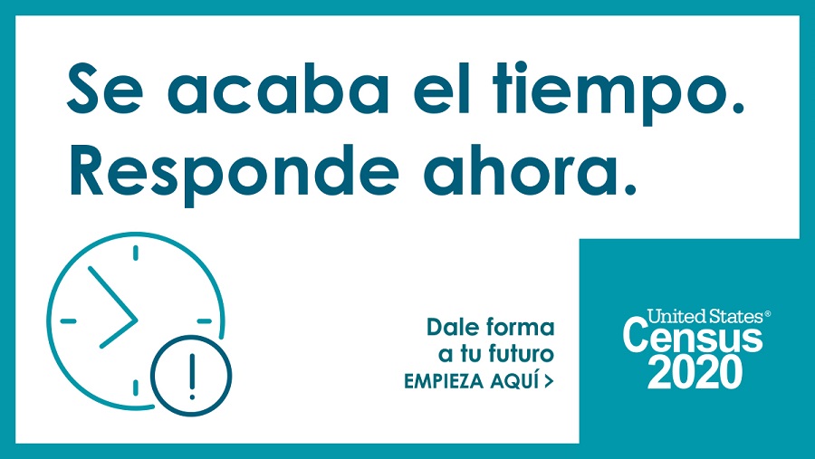 ¡Aun hay tiempo para completar el Censo 2020! Responde antes de MAÑANA, el 15 de Octubre